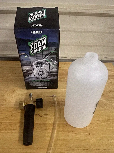 Slick Products Foam Cannon–HighFoamingCarWash Soap Blaster w/ 1/4" Quickconnect