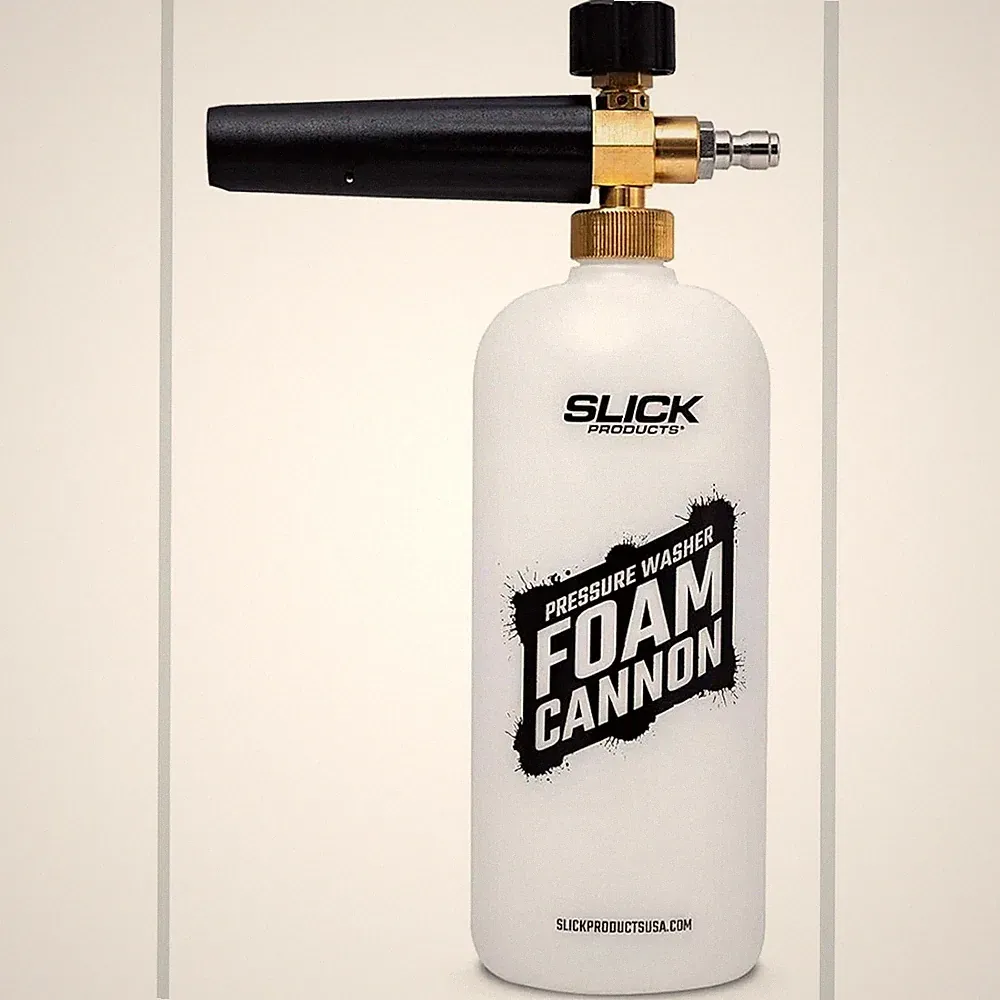 Slick Products Pressure Washer Foam Cannon 1/4 Inch Quick Connect 800-3500 PSI