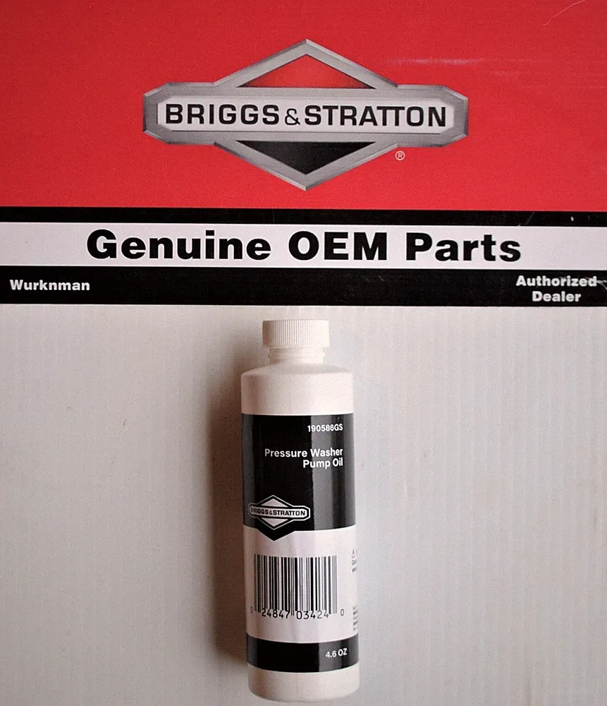 SML Genuine OEM Briggs & Stratton 190586gs Pressure Washer Min. Pump Oil 4.6oz