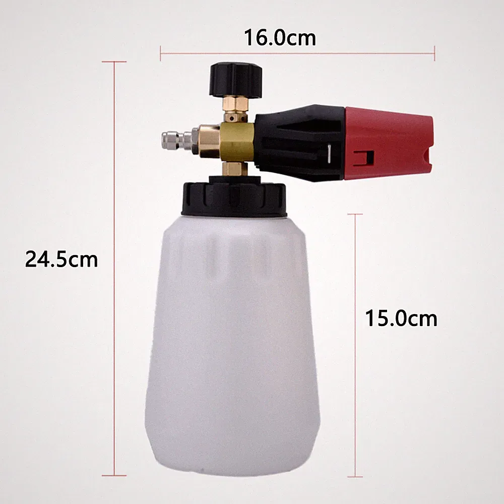 Snow Foam Cannon Soap Bottle Sprayer Nozzle For Pressure Washer Gun Jet Car Wash