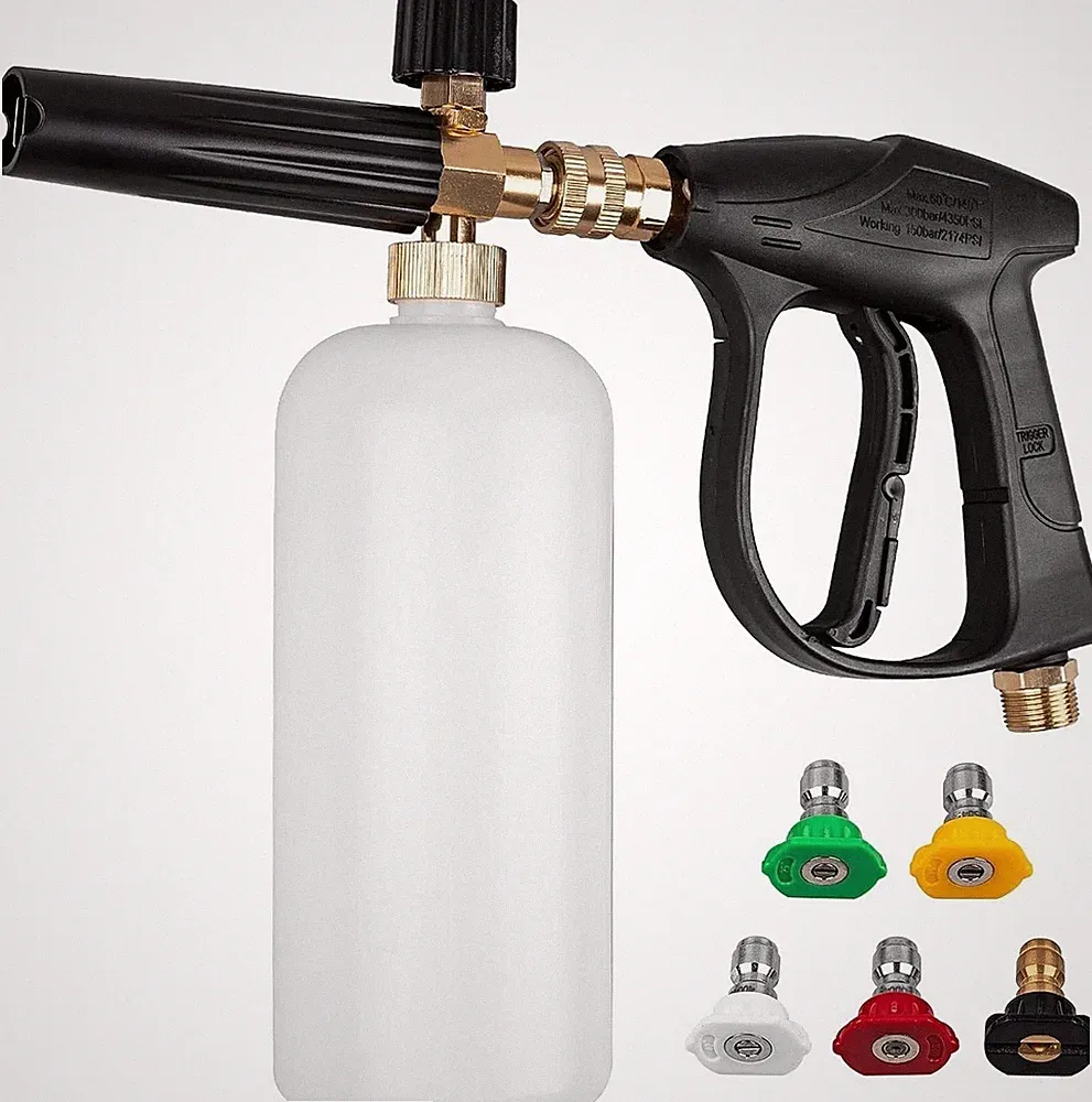 Snow Foam Cannon Washer Gun Car Wash Auto Detailing Car Wheel Cleaning Tool Set