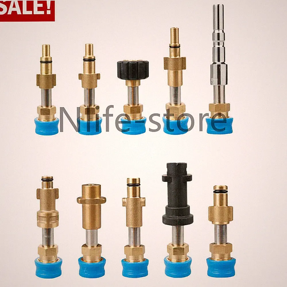 Snow Foam Lance Cannon Connector Pressure Washer Gun Adapter 5Colorful Nozzles