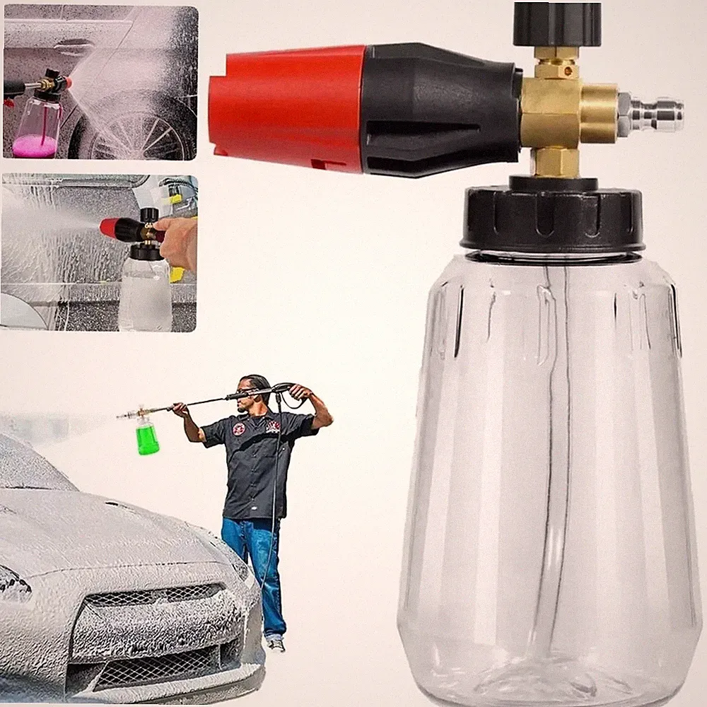 Snow Foam Lance Cannon Soap Bottle Sprayer For Pressure Washer Gun Jet Car Wash