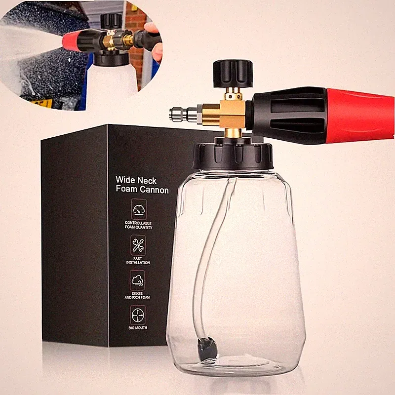Snow Foam Lance Cannon Soap Bottle Sprayer For Pressure Washer Gun Jet Car Wash