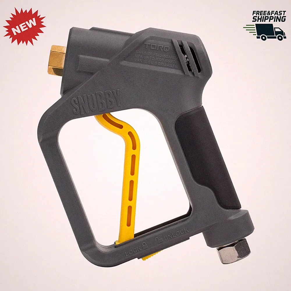Snubby Pressure Washer Gun with Foam Cannon Short Handle Car Wash Sprayer Detail