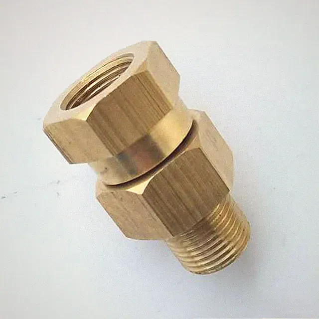 Solid Brass Live Swivel 3/8 NPT x 3/8 NPT Pressure Washer 3200 PSI