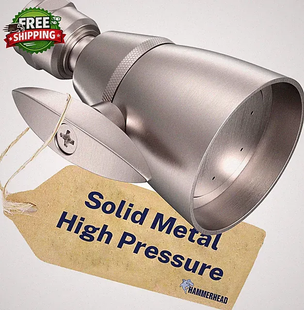 ® Solid Metal 2 Inch High Pressure Shower Heads - BRUSHED NICKEL