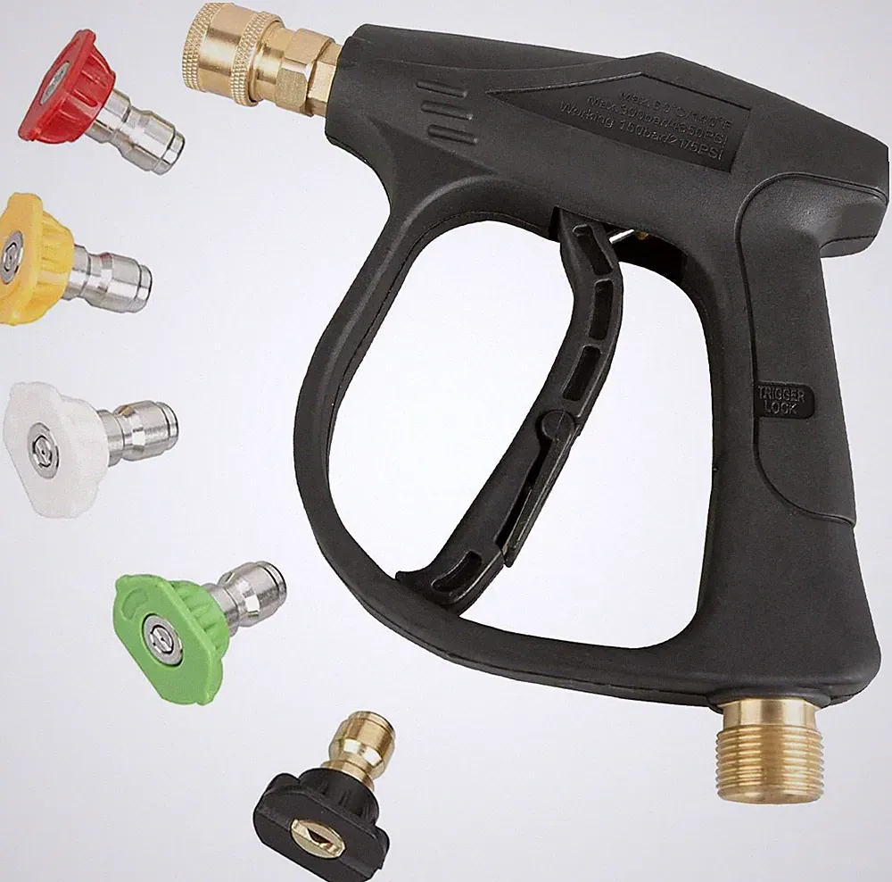 Sooprinse 3000 PSI Pressure Washer Gun with 5 Nozzles M22-14 Connector