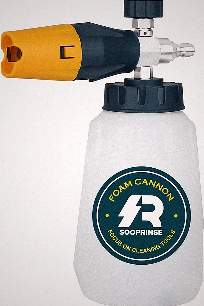 Sooprinse Foam Cannon with 1/4 Inch Quick Connector, Heavy Duty Car Foam