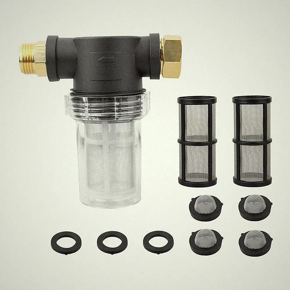 Sooprinse Garden Hose Inlet Filter for High Pressure Washer, Sediment Filter...