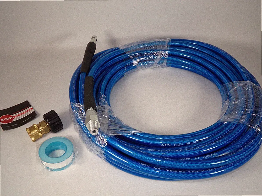 Sooprinse High Pressure 3000psi Pressure Washer Hose, 1/4" W.P. 100R1AT (50ft)