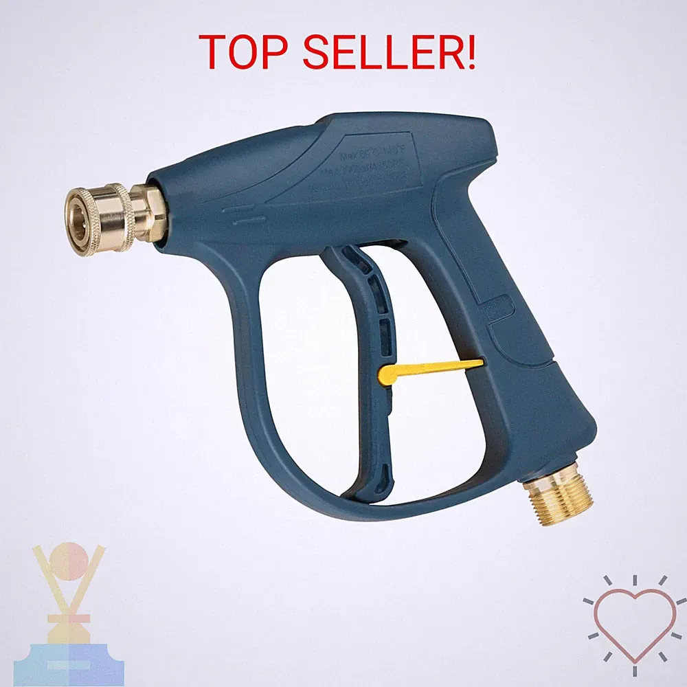 Sooprinse High Pressure Washer Gun 3000 PSI Max, Power Washer Short Gun, High Pr