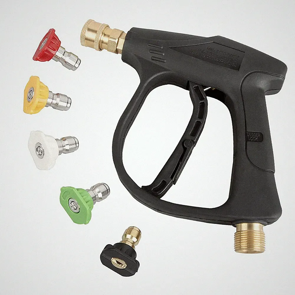 Sooprinse High Pressure Washer Gun,3000 PSI Max with 5 Color Quick Connect No...