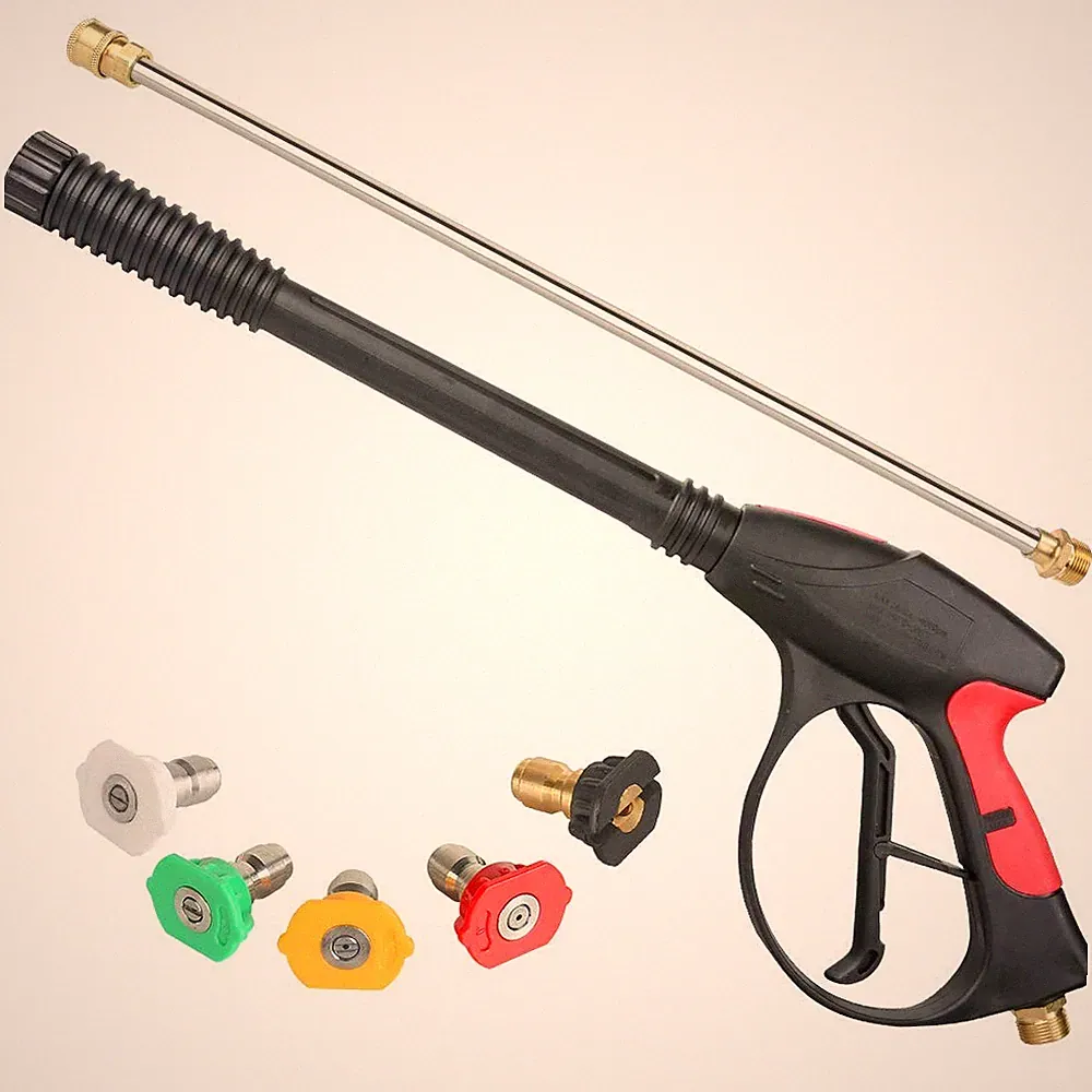 Sooprinse High Pressure Washer Gun Power Spray Gun 4000psi with 19 inch Extensio