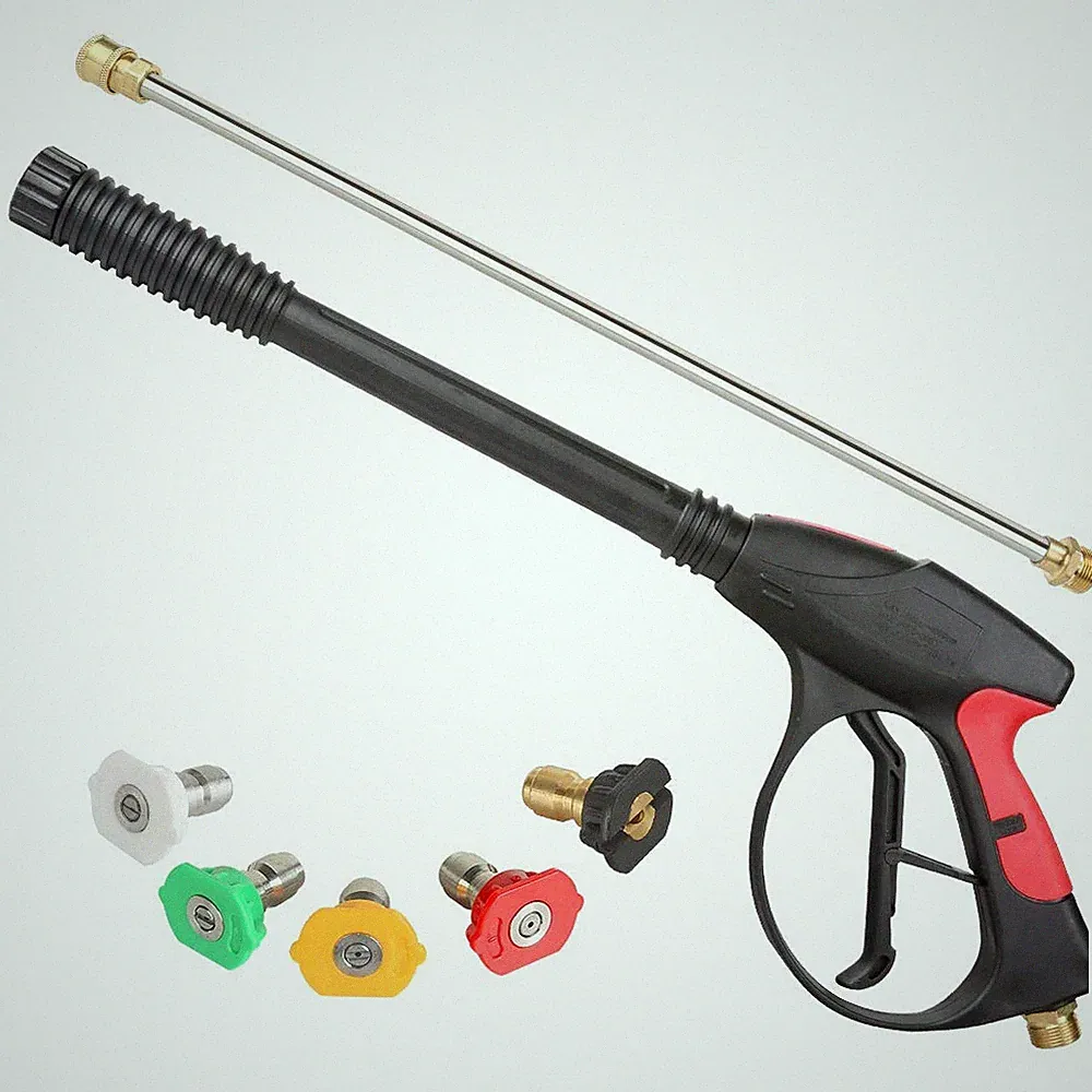 Sooprinse High Pressure Washer Gun Power Spray Gun 4000psi with 19 inch Extensio