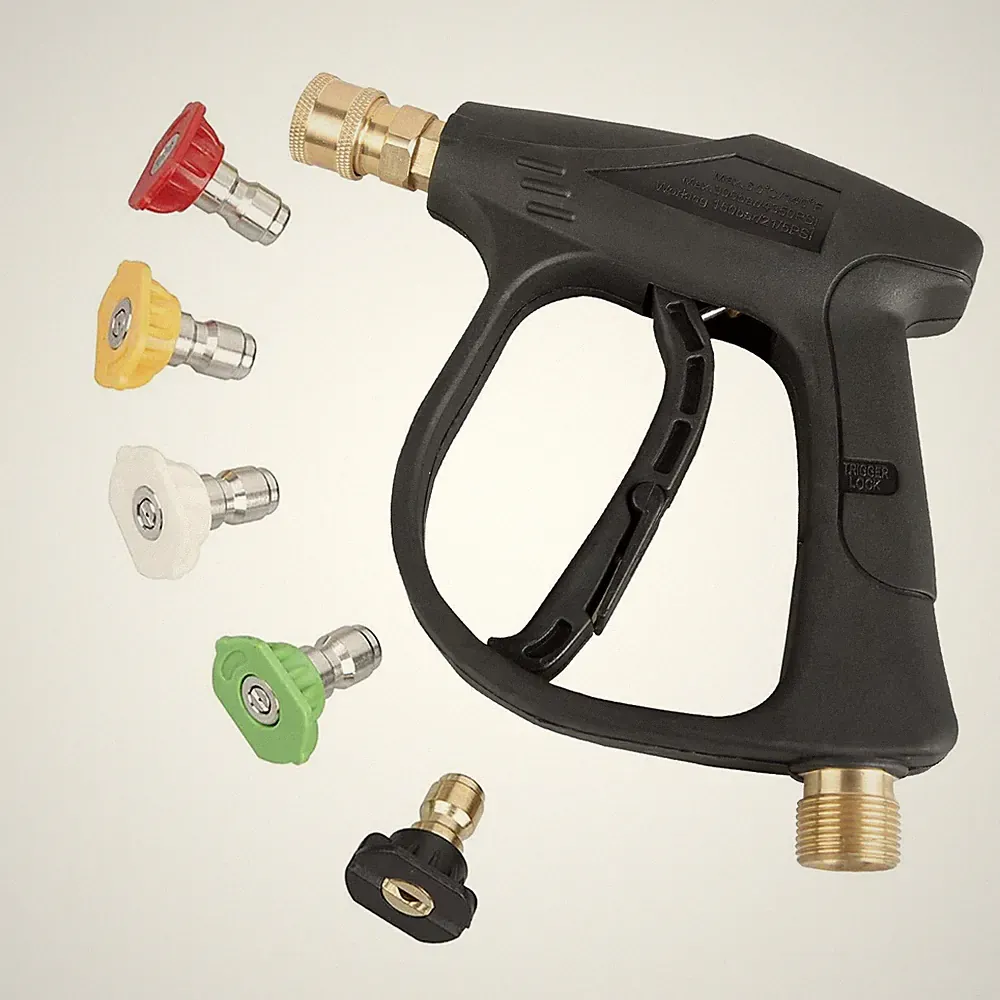 Sooprinse High Pressure Washer Gun3000 PSI Max With 5 Color Quick Connect Noz...