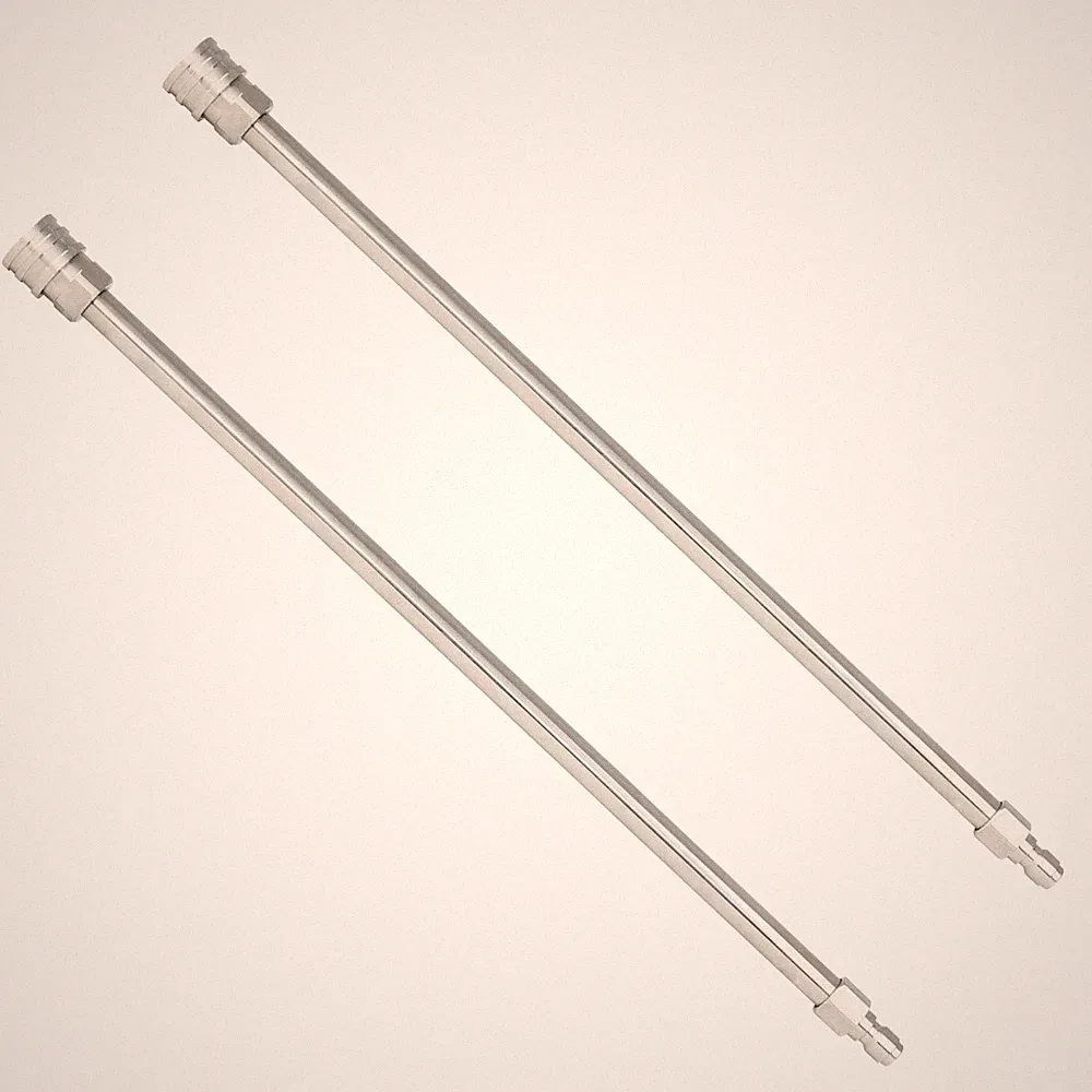 Sooprinse Pressure Washer 2PCS 17 Inch Extension Wand, Stainless Steel