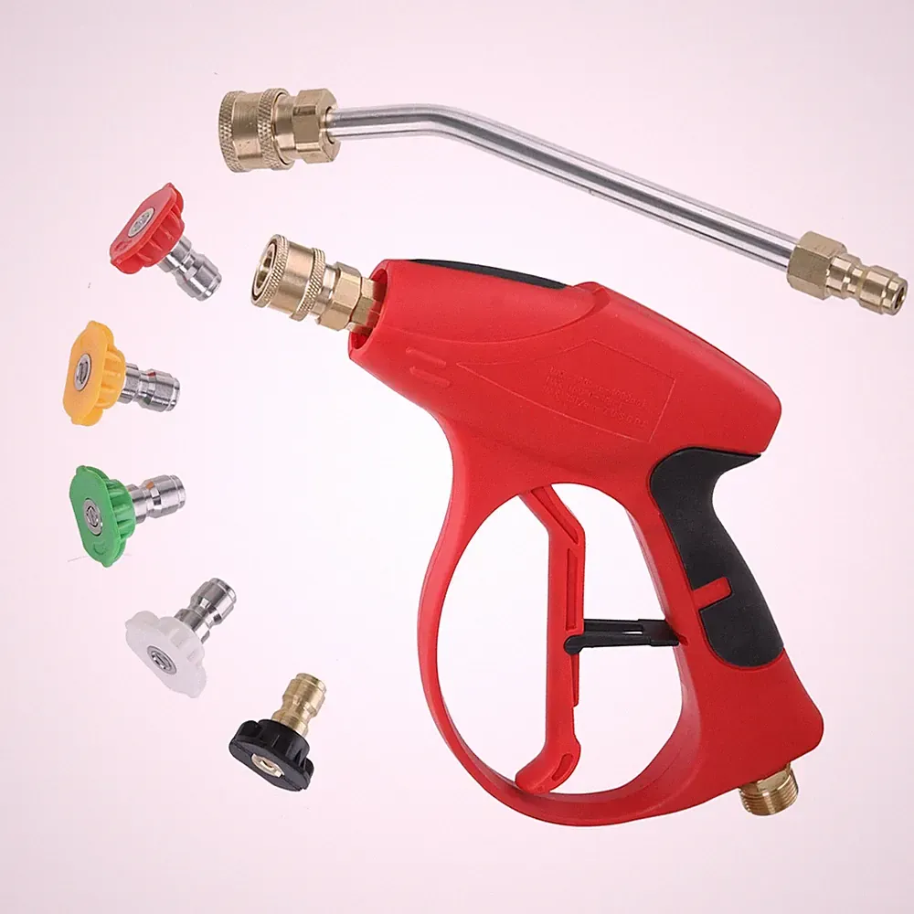 Sooprinse Short Pressure Washer Gun 3000 PSI, 8.66 x 9.05 x 1.97 inches, Red