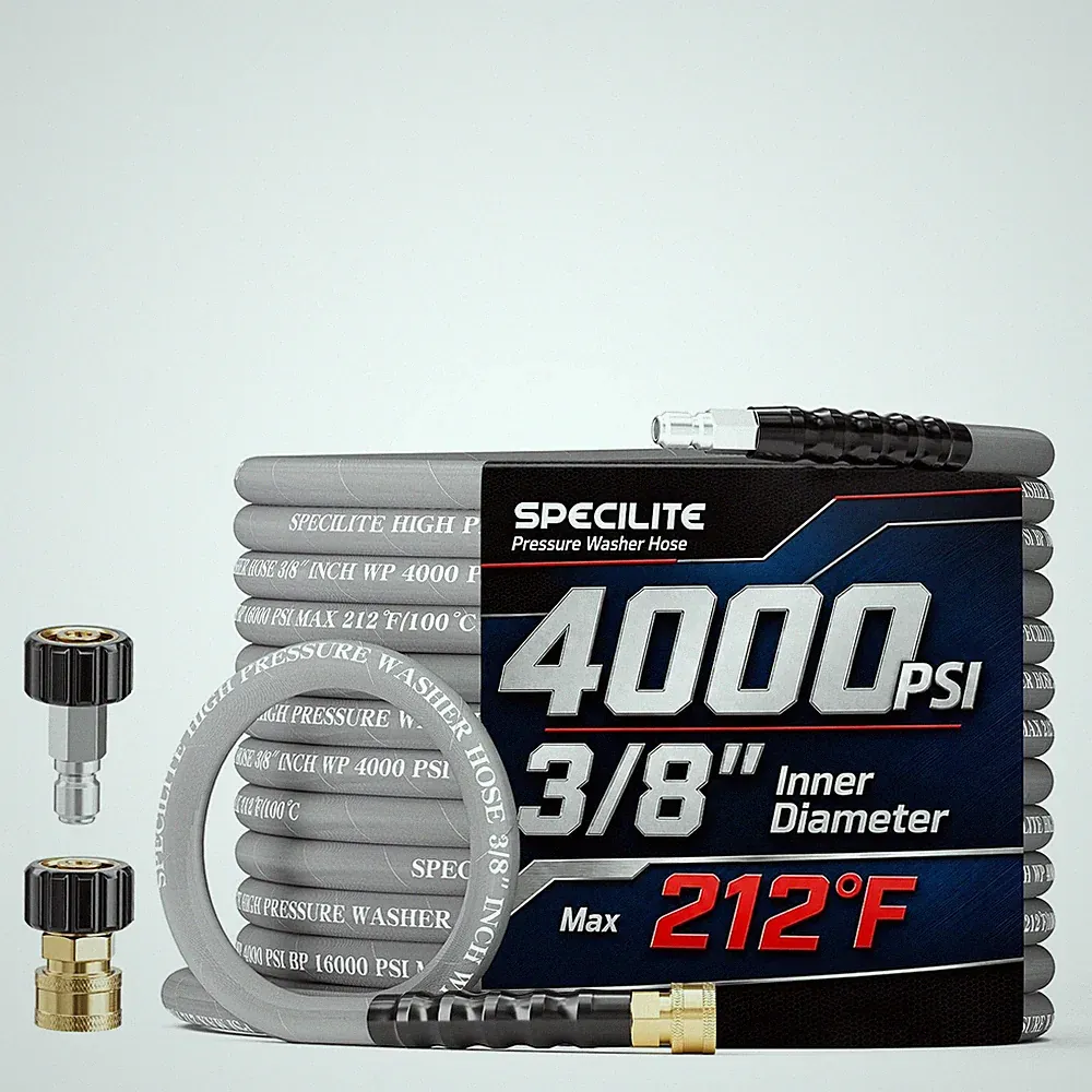 SPECILITE 25FT×3/8" Pressure Washer Hose for Hot & Cold Water Max 212&#8457
