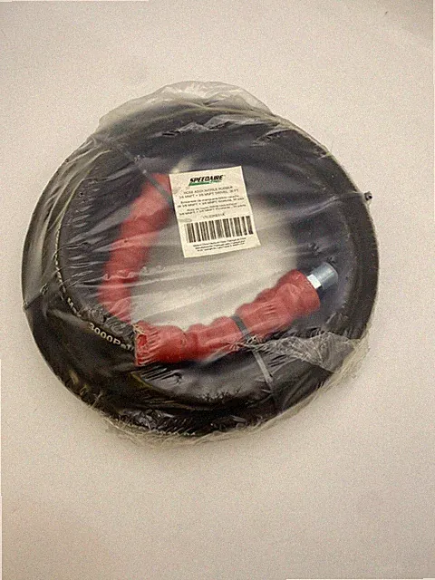 Speedaire 22KE01A Pressure Washer Hose Nitrile Rubber 3/8x3/8 MNPT Swivel 30-ft