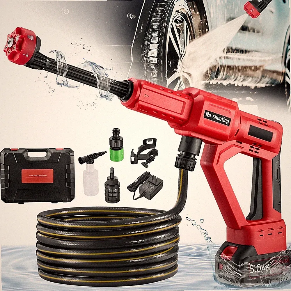 SPEEDWOW Cordless Pressure Washer, 1060 PSI, 2.8 GPM, Brushless Motor, 6-in-1