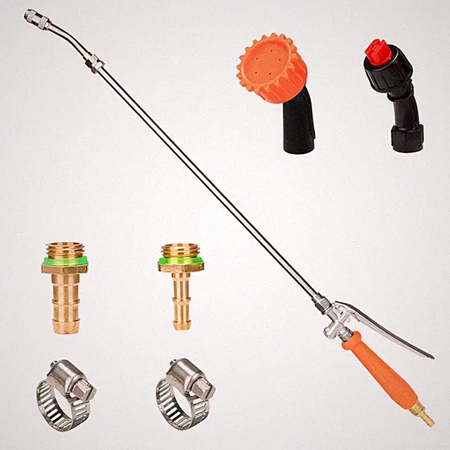 Sprayer Wand with 3 Different Types of Nozzles, 16 X 4 X 1 Inches, Orange