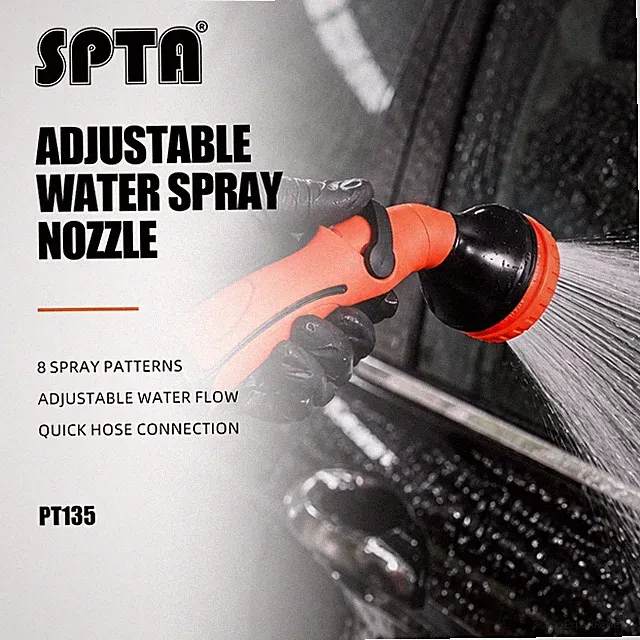 SPTA Garden Water Hose Nozzle High Pressure Sprayer for Watering Lawn Car Wash
