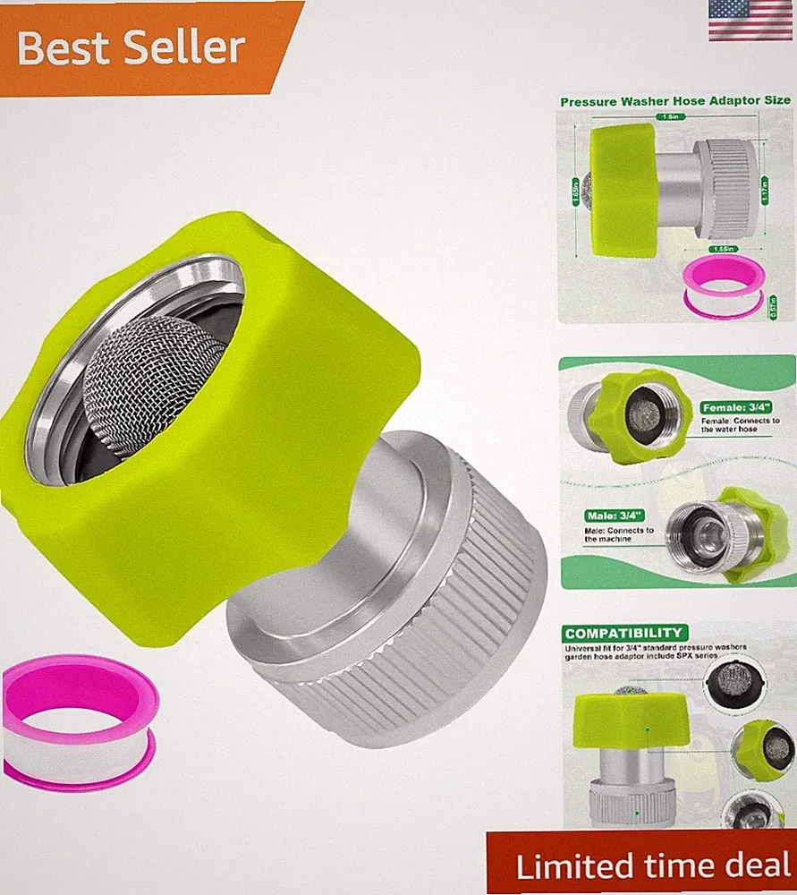 SPX-AGHA 3/4 Inch Garden Hose Adapter Fit for Sun Joe SPX Pressure Washer