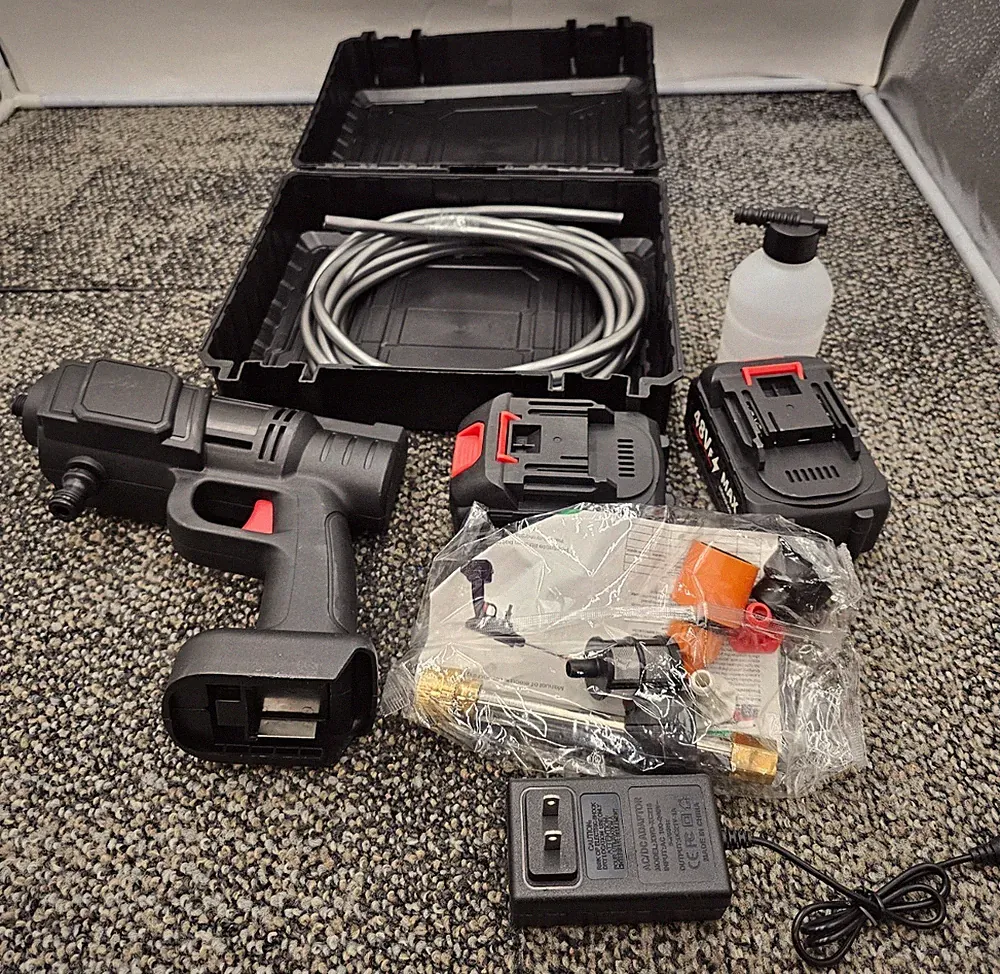 SQ-01 Cordless Pressure Washer With 48V Lithium-Ion Batteries & Charger