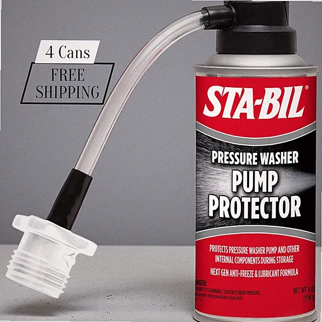 STA-BIL Pressure Washer Pump Protector 4oz 4 Pack Seal Saver