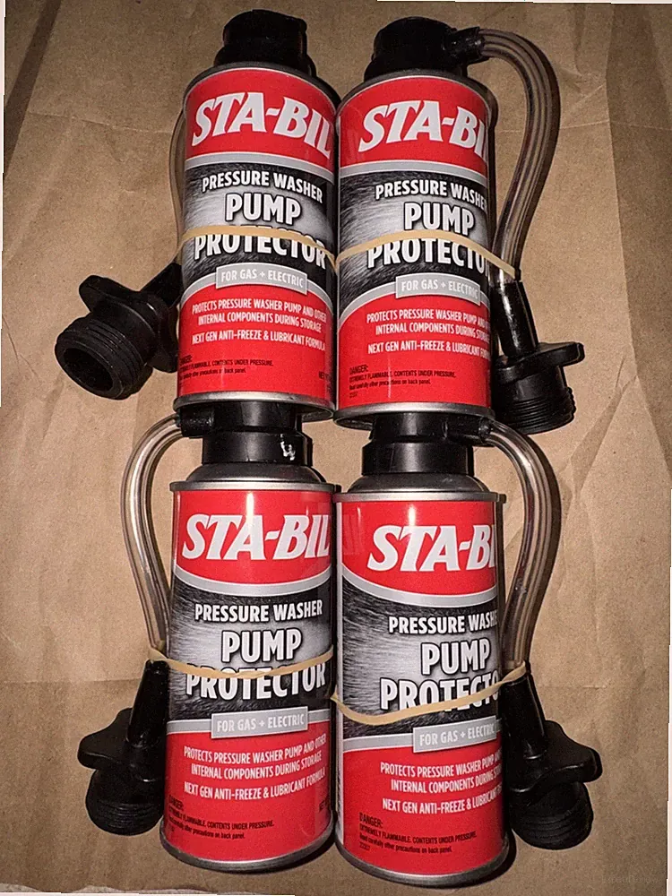 STA-BIL Pump Protector - Protects Pressure Washer Pumps, Anti-Freeze -4 PACK 4oz