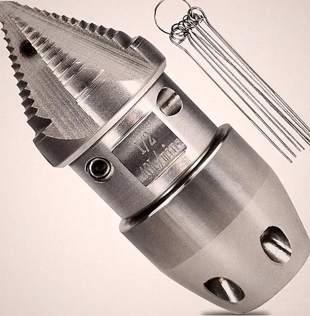 Stainless Steel 1/2 NPT Sewer Jetter Nozzle for 40 L/Min Pressure Washer