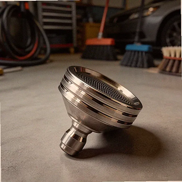 Stainless Steel Multitask Pressure Washer Nozzle for Vehicles Patios and Decks
