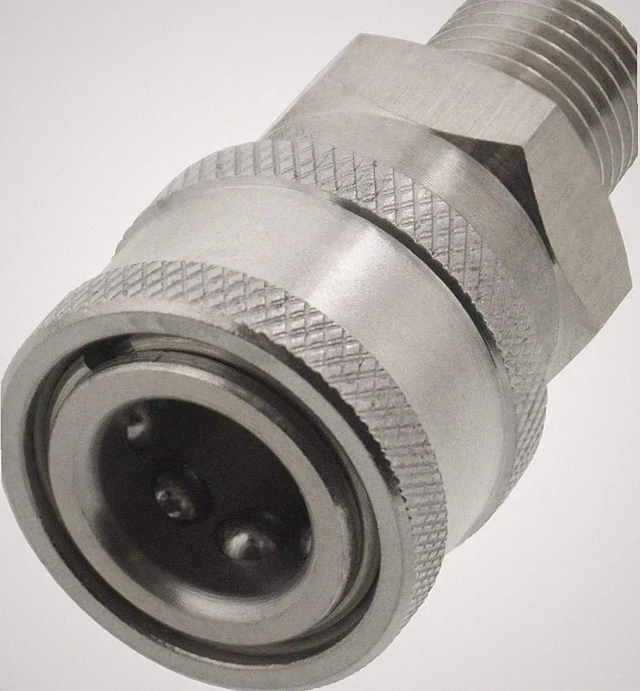 Stainless Steel Pressure Washer 1/4 NPT Male Quick Connect QC Socket Coupler