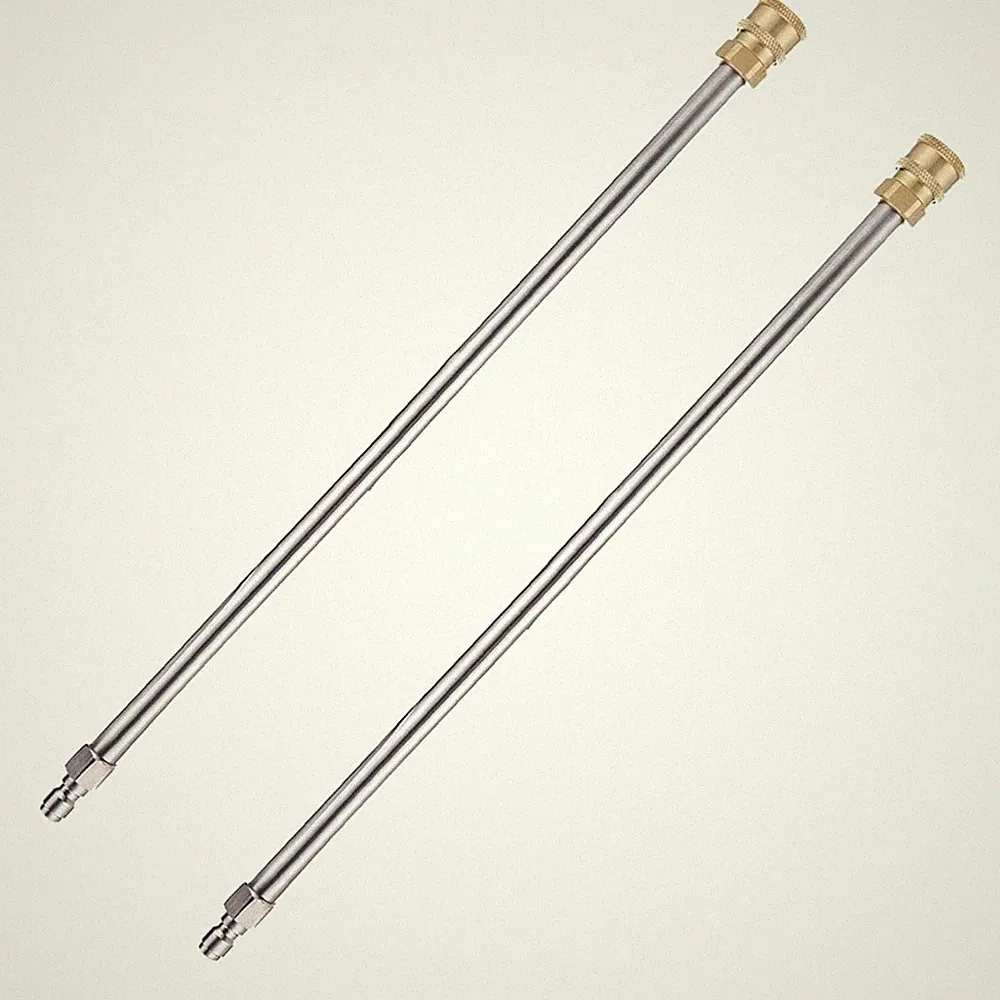 Stainless Steel Pressure Washer Extension Wand, Quick Connect 2 Pack 4000 PSI