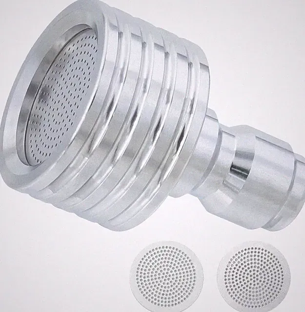 Stainless Steel Pressure Washer Nozzle with Quick Connect and Multiple Spray Hol