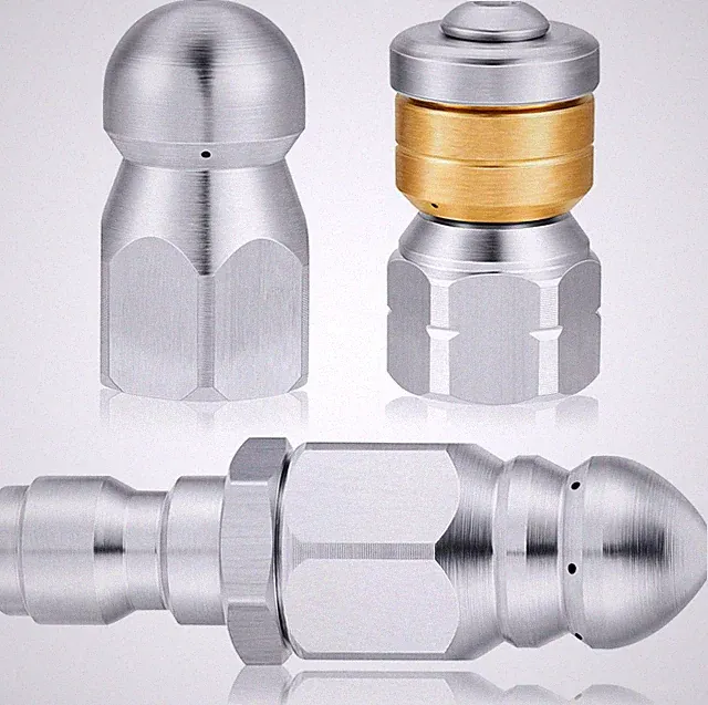Stainless Steel Pressure Washer Sewer Jetter Nozzle Kit with Quick Connect