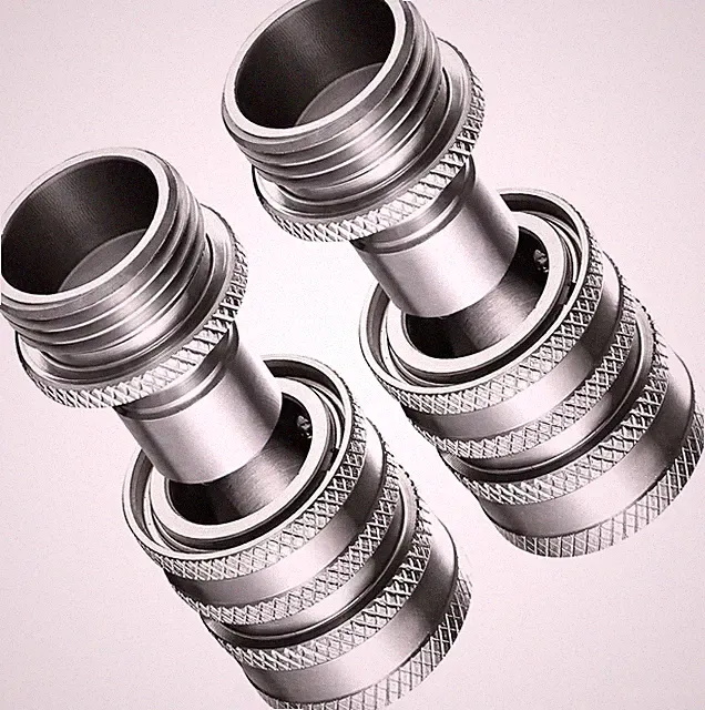Stainless Steel Quick Connect Fittings for Garden Hose, 4PCS Set for RV or Press