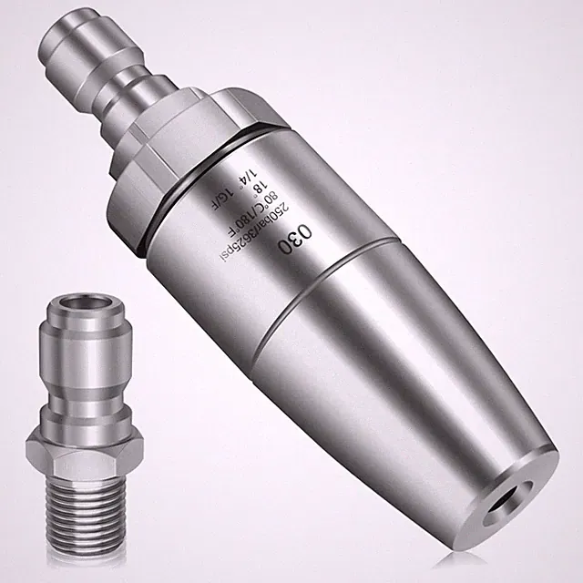 Stainless Steel Turbo Nozzle Pressure Washer, 360° Rotating Pressure Washer T...