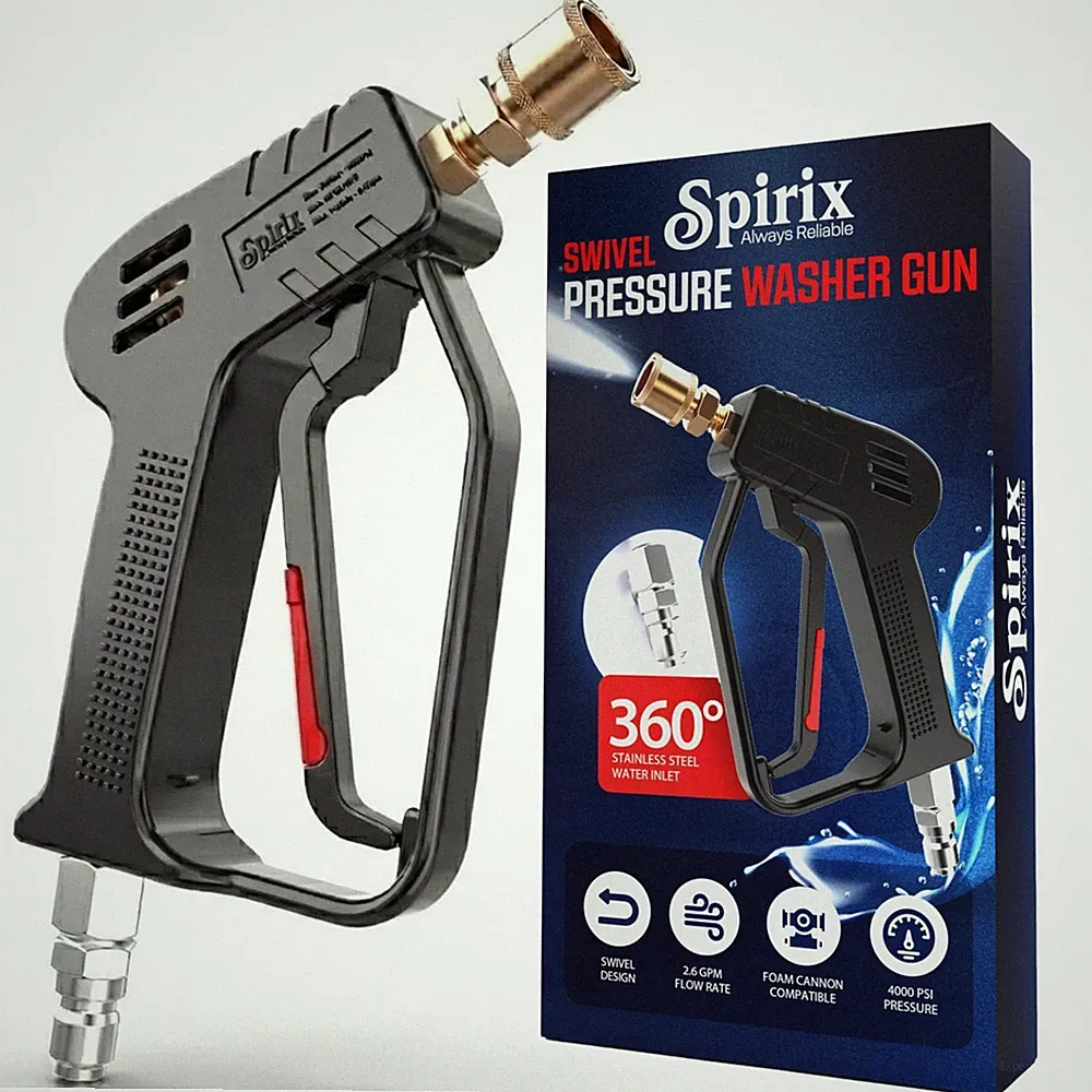 Stubby Pressure Washer Gun - 4000 PSI Short Power Washer Gun with 360° Swivel...