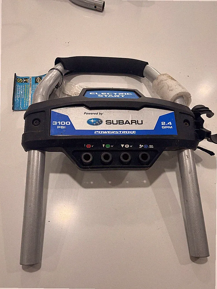 SUBARU EA190V FUEL GAS POWERWASHER ( Pressure washer handle frame (upper handl)