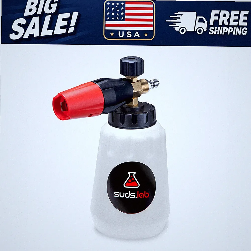Suds Lab F1 Professional Foam Cannon Pressure Washer Bottle, 2000 psi, 32 oz