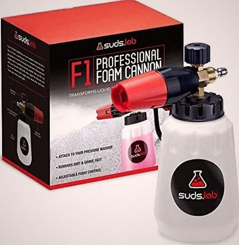 Suds Lab F1 Professional Foam Cannon, Pressure Washer Quick Connect, 32 oz.