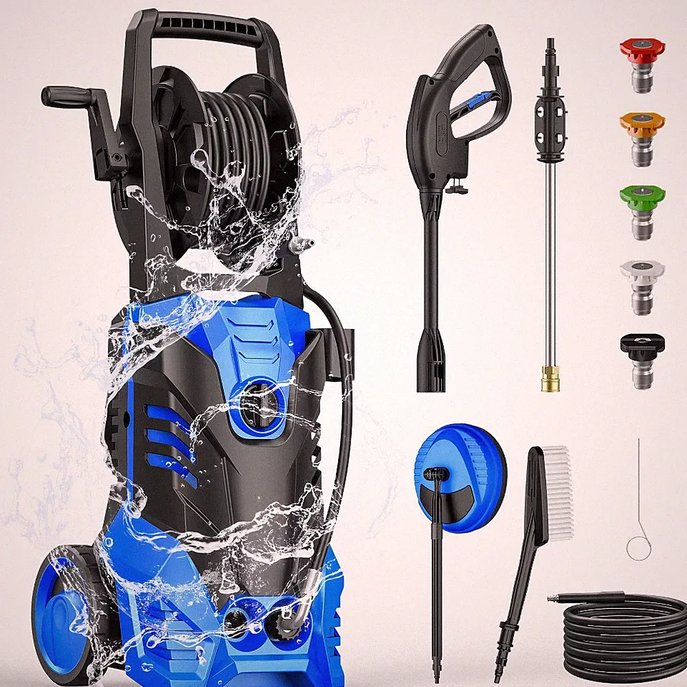 SUGIFT 1800W Electric Pressure Washer, 3500 PSI, 2.4 GPM, 5