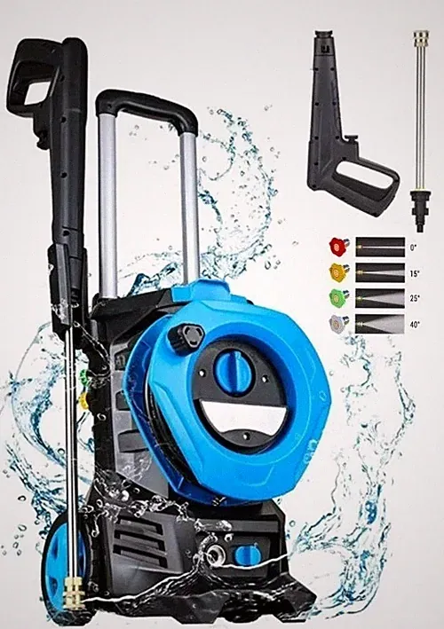 SUGIFT 3300 PSI Electric Pressure Washer with 4 Nozzles for Cars Homes Driveways