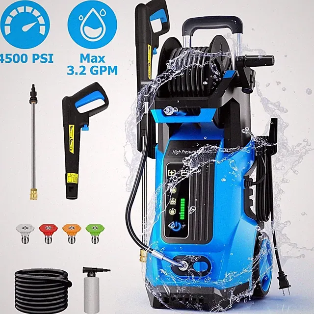 SUGIFT Electric Pressure Washer, 4500 PSI, 3.2 GPM, 2000W Motor, LED Touchscreen