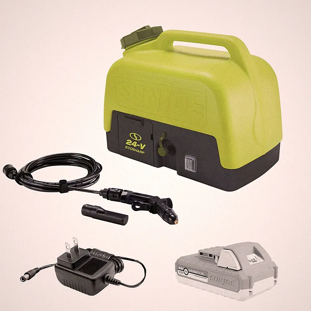 Sun Joe 24V Cordless Portable Sink/Shower Spray Washer Kit w/Battery (Open Box)