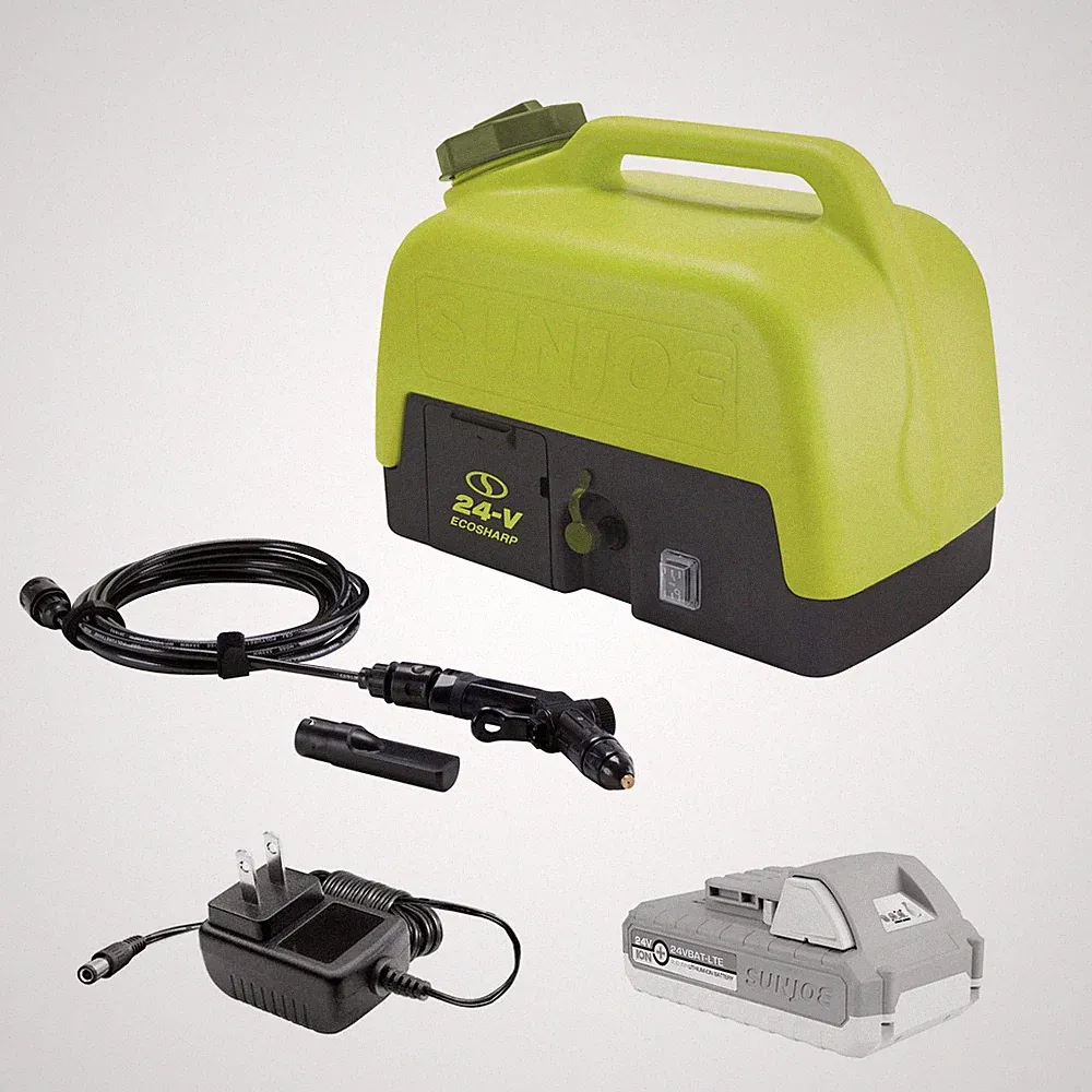 Sun Joe 24V Cordless Portable Sink/Shower Spray Washer Kit w/Battery (Open Box)