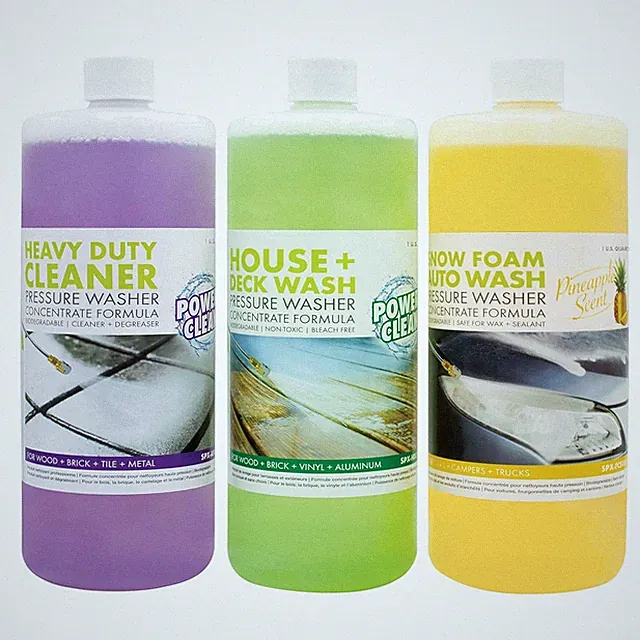 Sun Joe 3 Pack Concentrate Formula, Biodegradable Detergent Trio