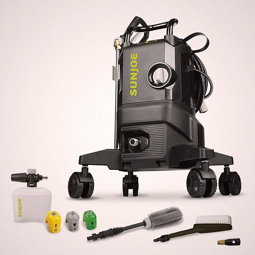 Sun Joe Electric Pressure Washer, 2200 PSI, 1.1 GPM, 14.9-Amp Motor, Quad-Wheel
